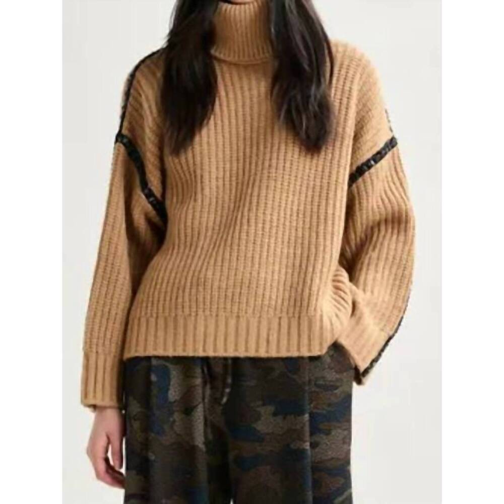 NEW ESSENTIEL ANTWERP lindsay sweater in tan/gold